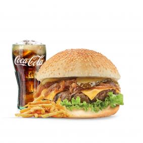 Medium Cheese Burger Menü