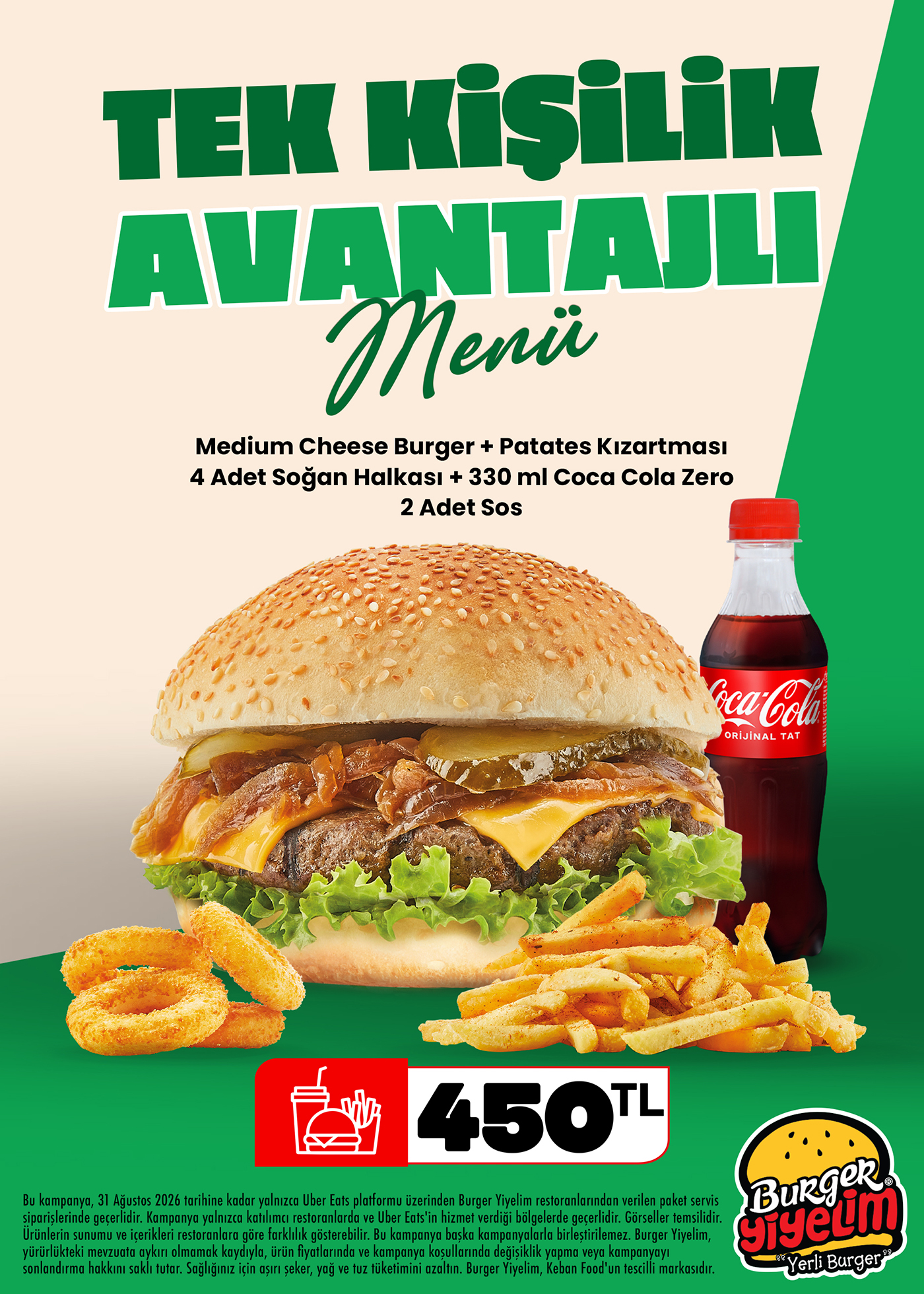 Tek Kişilik Avantajlı Menü