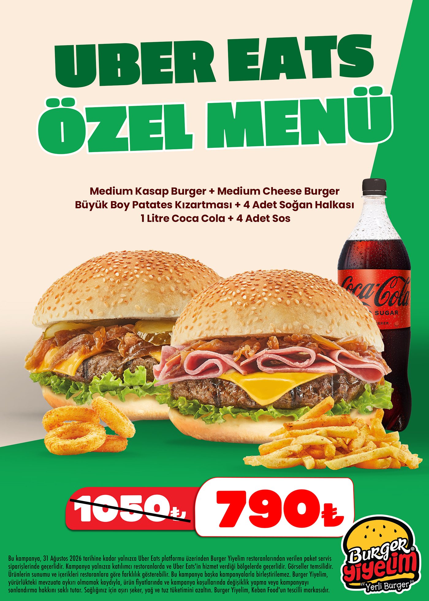 Uber Eats Özel Menü
